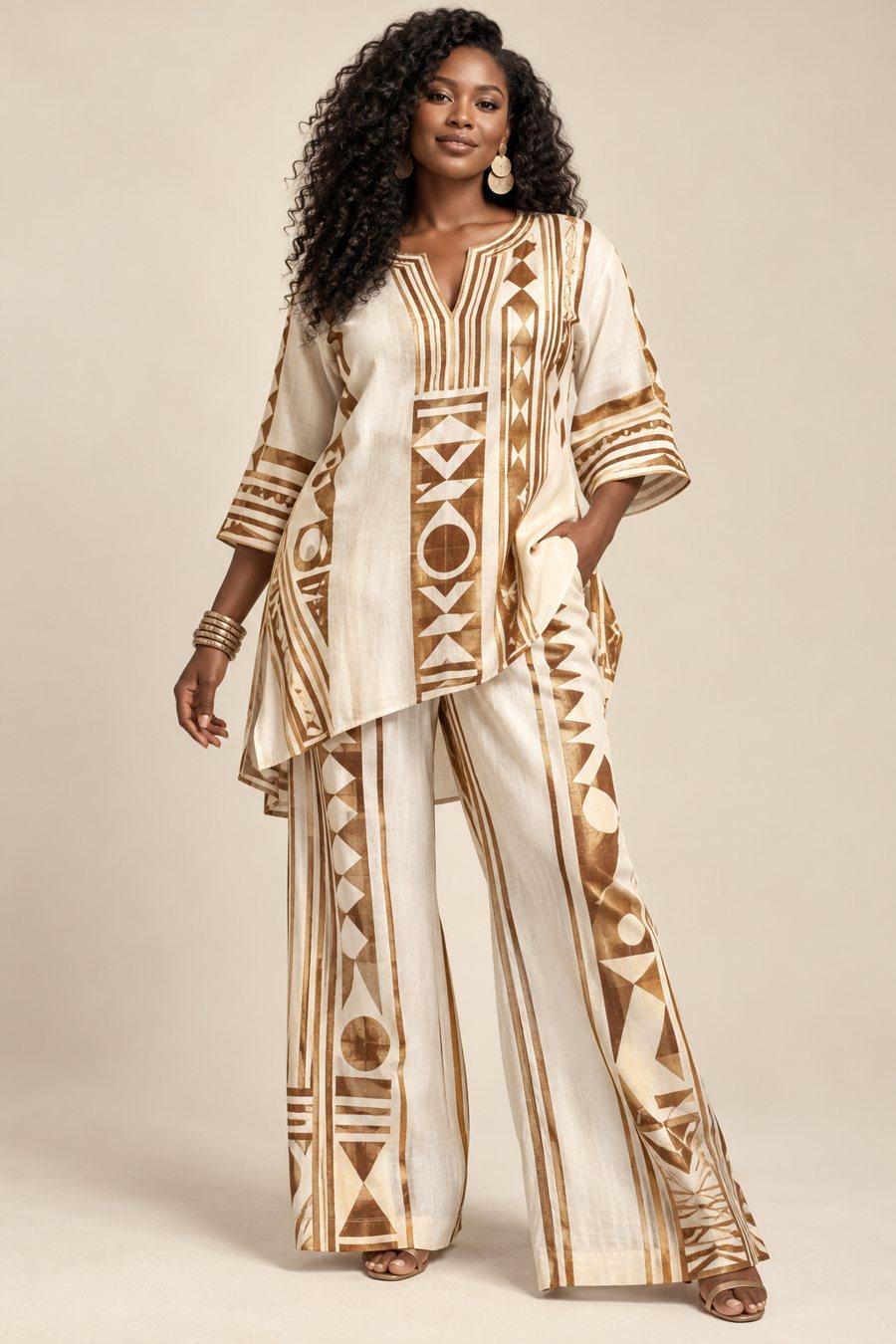Ensemble tunique Crème