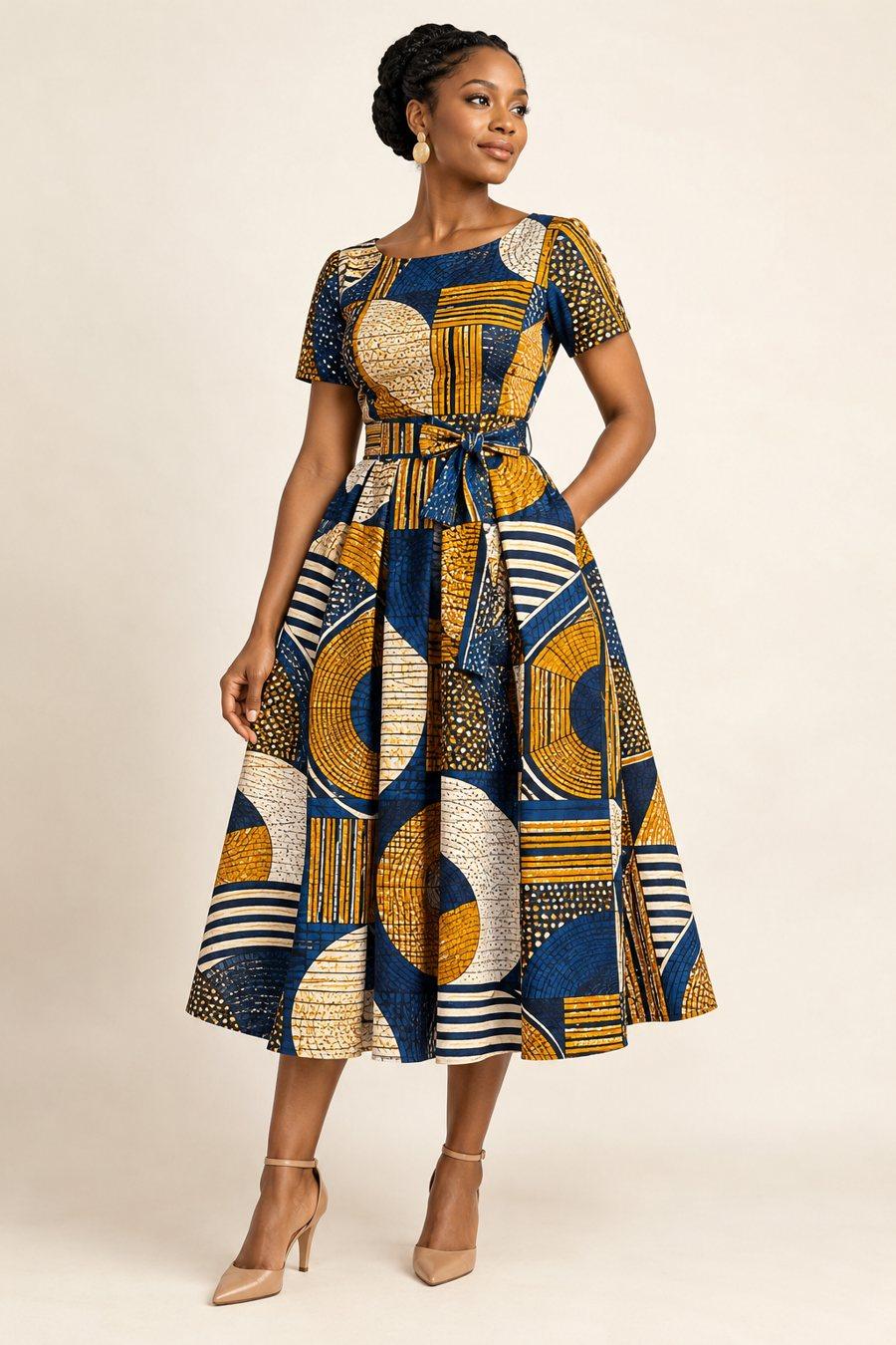 Robe midi Soleil